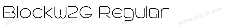 BlockW1G Regular字体转换 BlockW1G Regular字体转换